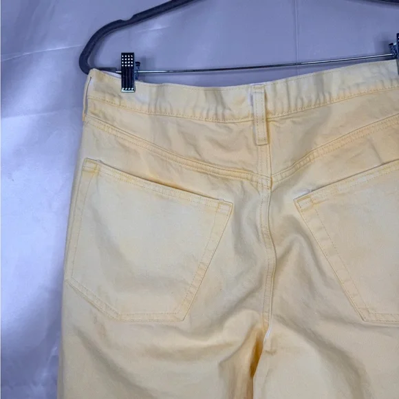 Universal Thread 90s Baggy High Rise Jeans Yellow 16S Short Vintage Fit - Picture 6 of 10